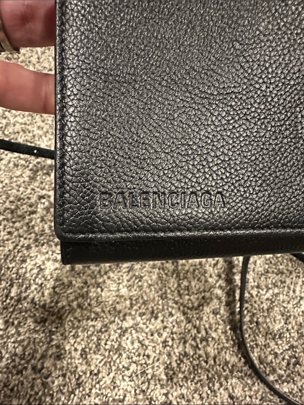 Balenciaga Black Pebbled Leather Crossbody - Picture 3 of 13